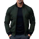 Jaqueta Masculina Casual Básico Com Zíper -Promoção de Inverno 2025